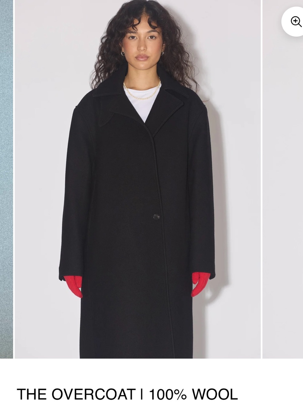 Uncle studios Wool Long Overcoat - Black size small